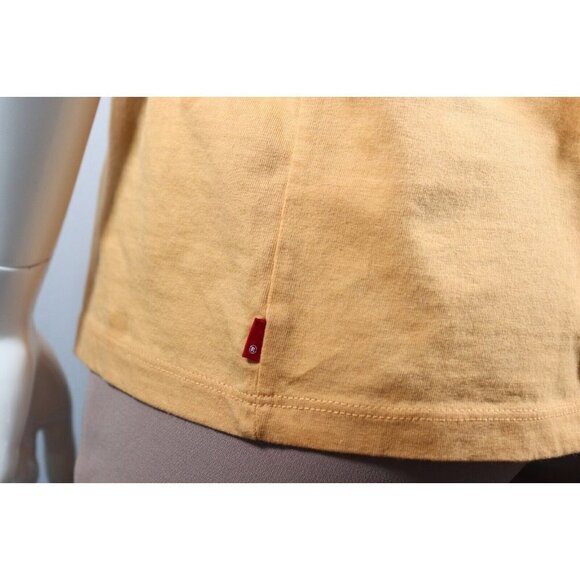 Levi's Women's XS Golden Yellow Camp Graphic T-Shirt 100% Cotton Boxy Fit Tee - Picture 7 of 8